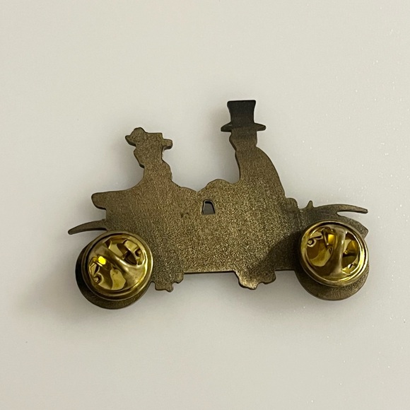 Tandem Bike Brooch Golden Bronze Color With 2008 - Picture 6 of 11